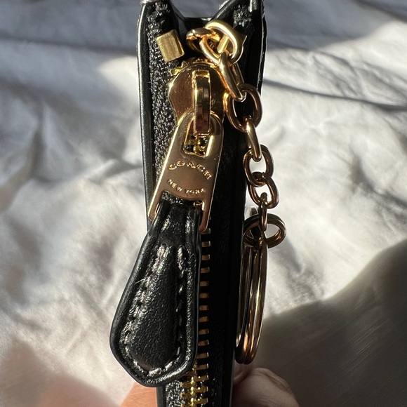 Coach Mini Skinny ID Case With Brushed Plaid Print - Picture 6 of 6